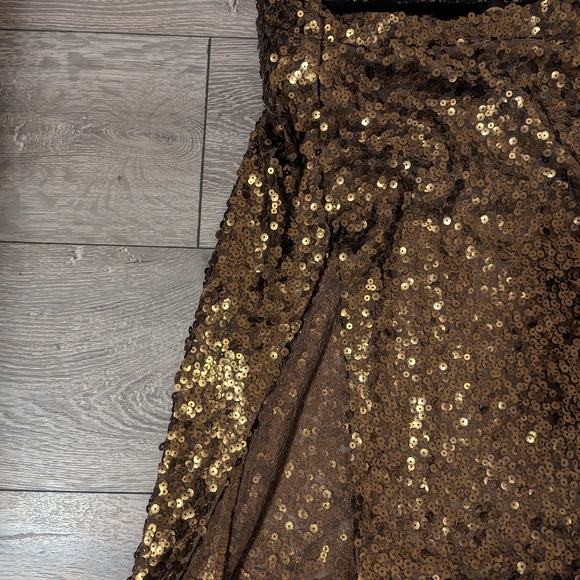 Free people gold sequin skirt - Picture 2 of 3